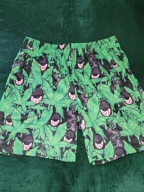 ETHIKA Stoney Leaf Basketball Mesh Shorts SEALED NWT